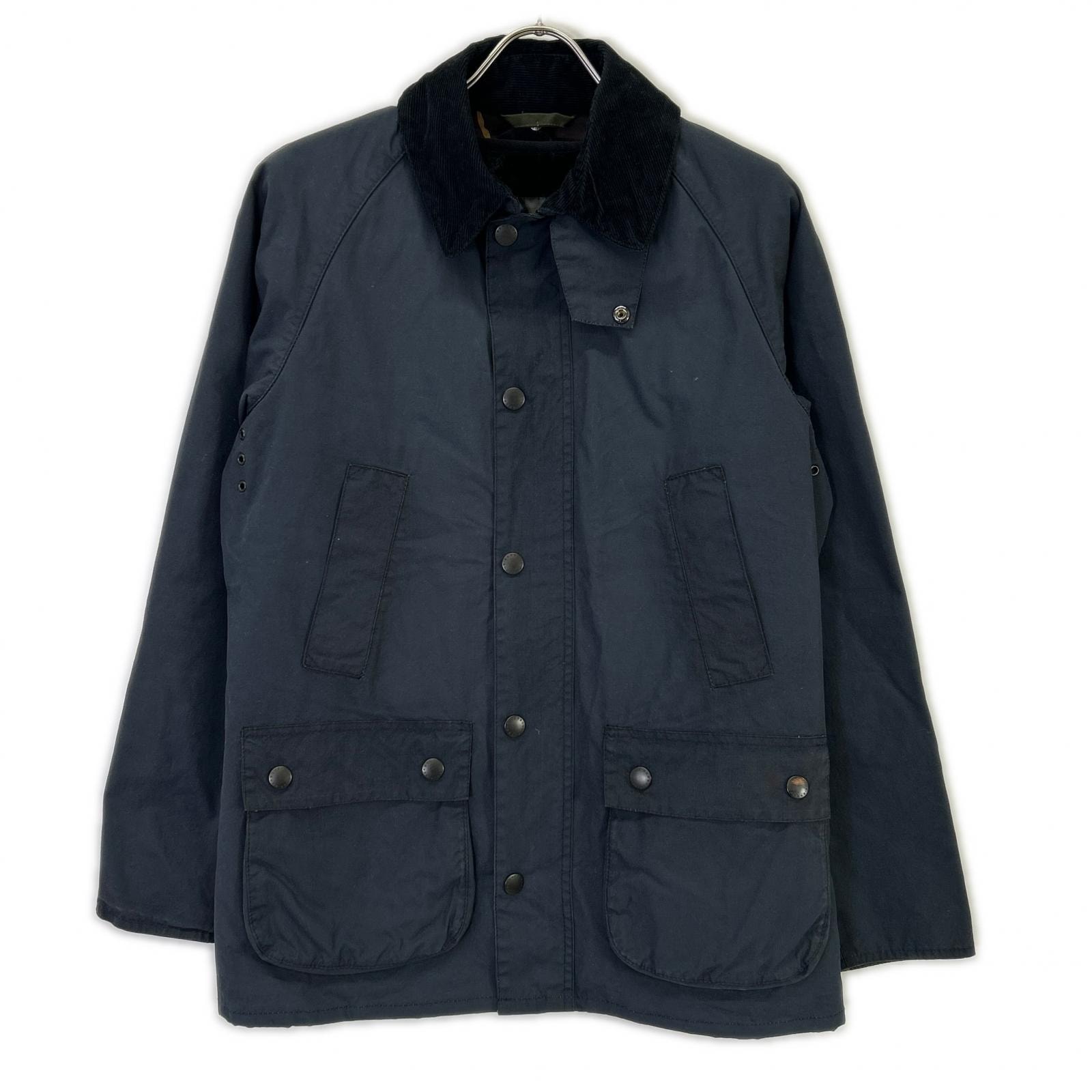 バブアー 16年製 ネイビー ライナー付き 内側カモフラ SL BEDALE ジャケット 36