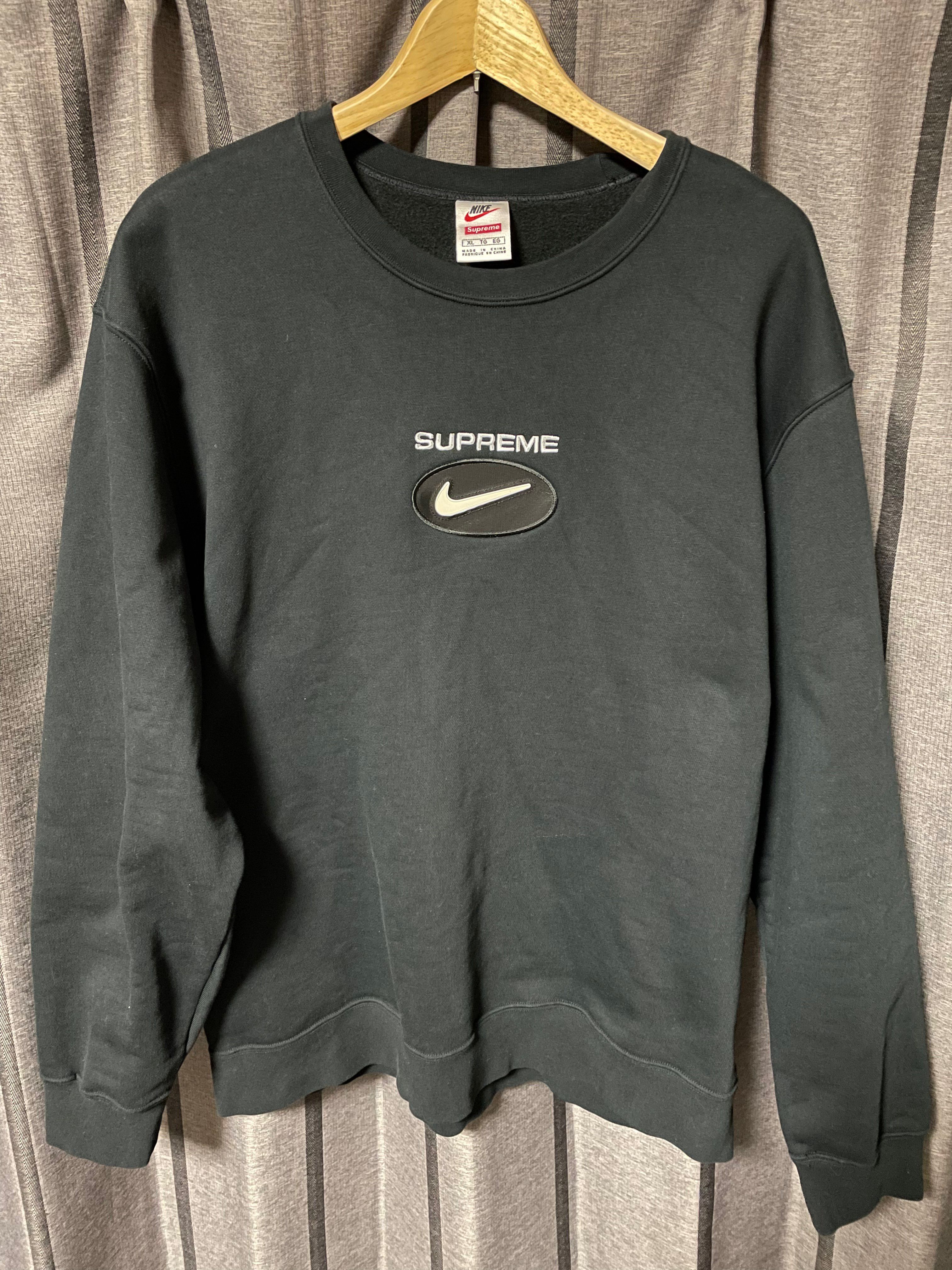 Supreme / Nike Jewel Crewneck "Black"