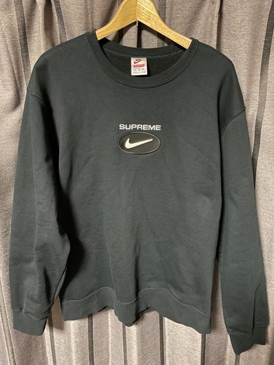 Supreme / Nike Jewel Crewneck "Black"