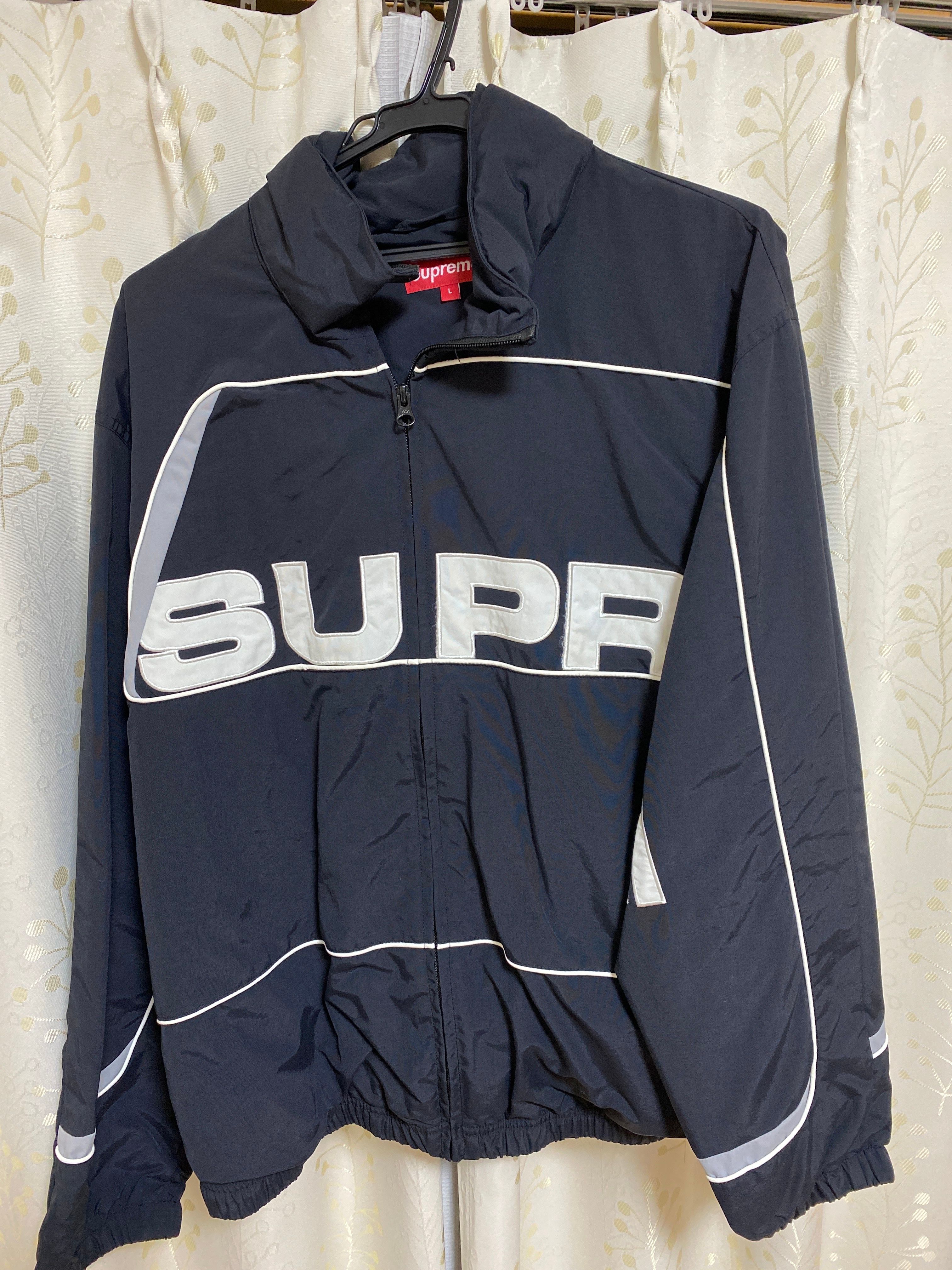 Supreme S Paneled Track Jacket "Black"