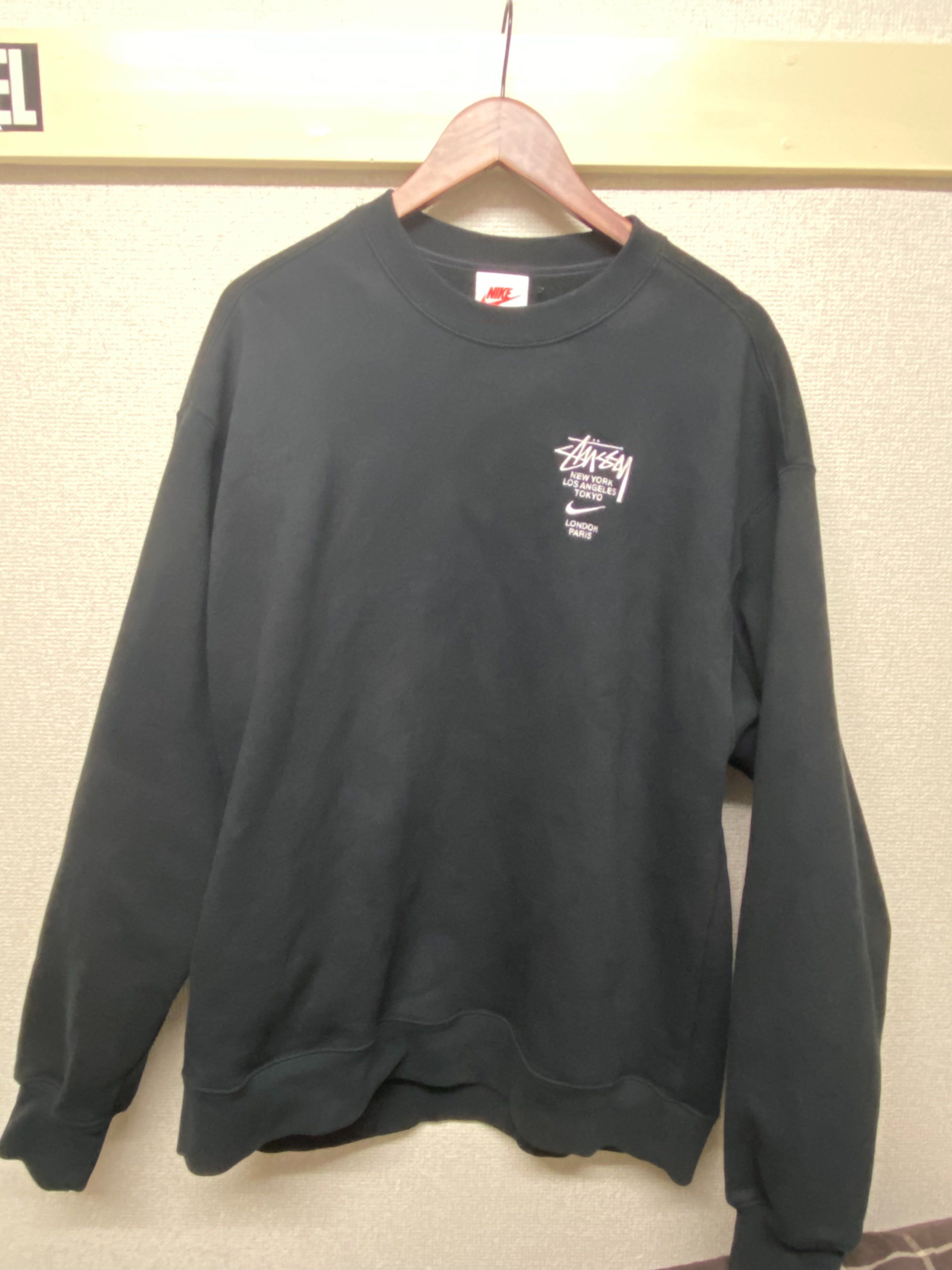 Nike x Stussy International Crewneck Sweatshirt (US Size) "Black" DC4198-010