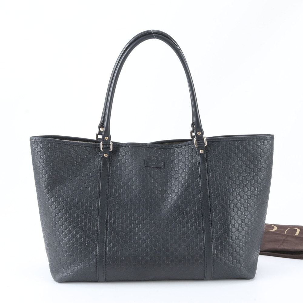 ■美品 グッチ グッチシママイクロ 449648 トート バッグ レザー