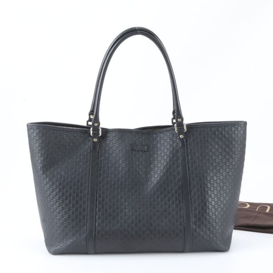 ■美品 グッチ グッチシママイクロ 449648 トート バッグ レザー