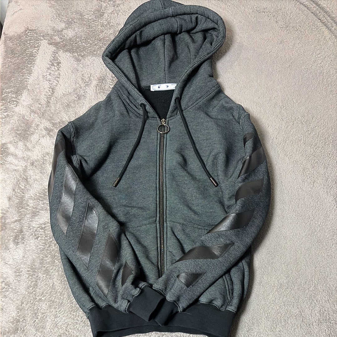 Off-white アラーロゴ ジップパーカー 正規品
