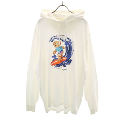 POLO RALPH LAUREN ポロラルフローレン ポロベア 長袖 天竺 パーカー L ホワイト ロンT