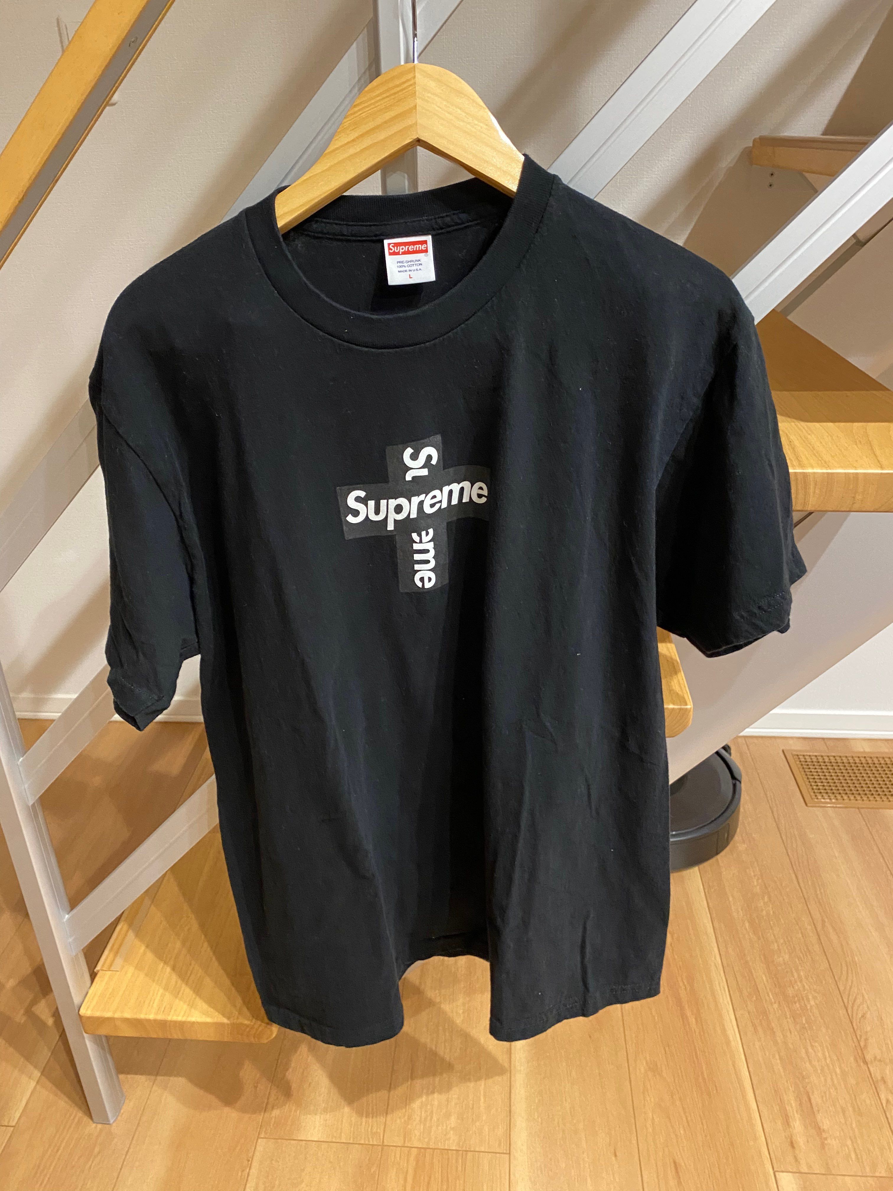 Supreme Cross Box Logo Tee "Black"