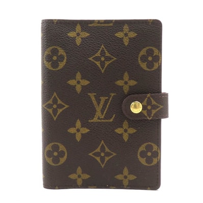 ルイ ヴィトン LOUIS VUITTON 手帳カバー モノグラム アジェンダPM モノグラムキャンバス ブラウン ユニセックス R20005【中古】 56540a