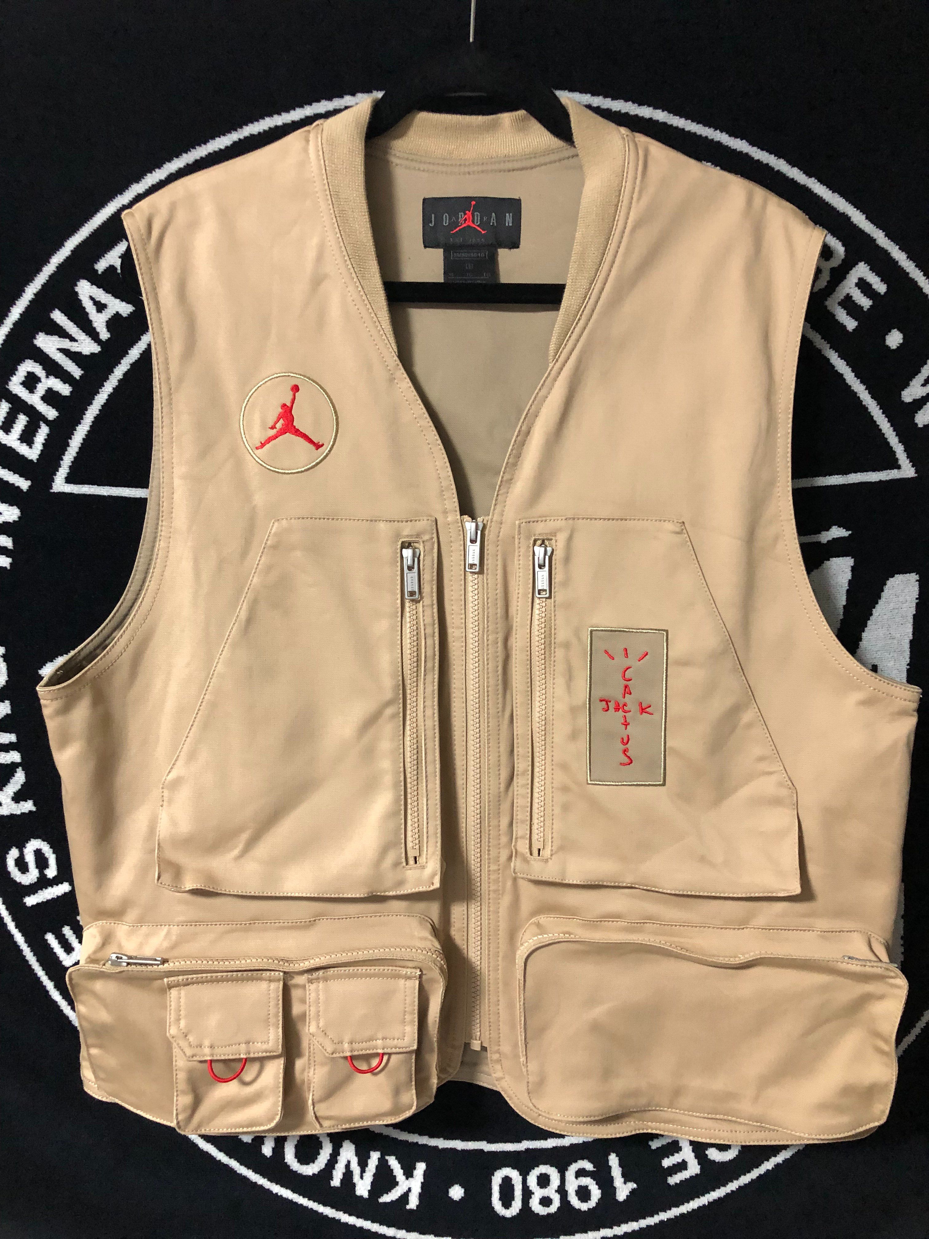 Air Jordan x Travis Cactus Jack Utility Vest "Khaki Desert"