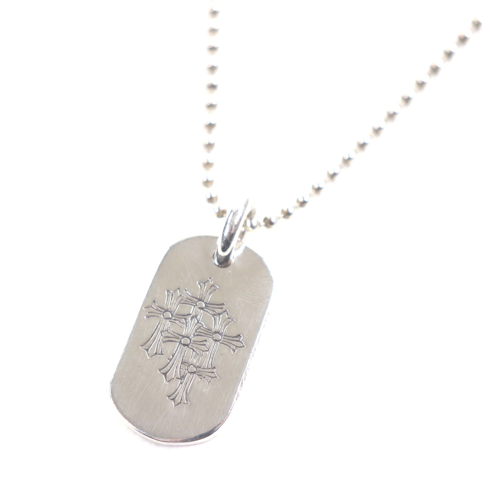 Chrome Hearts Cemetery Small Dog Tag "Silver"