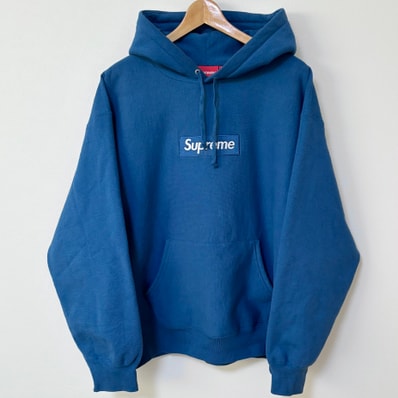 Supreme Box Logo Hooded Sweatshirt "Blue" (23FW)