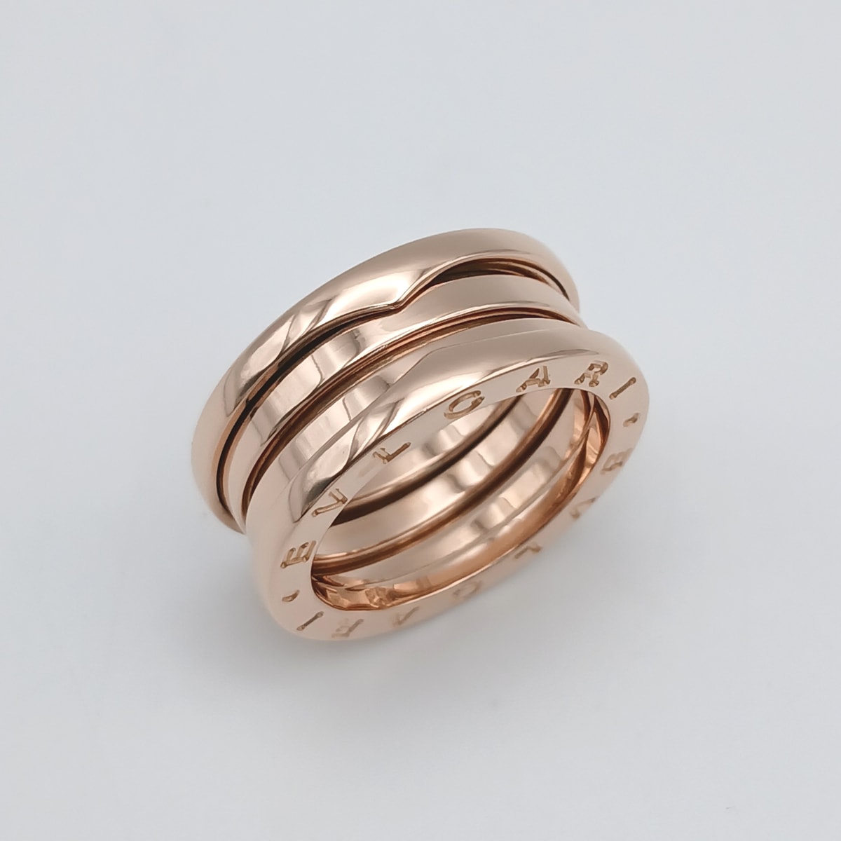BVLGARI ブルガリ B-ZERO1 750PG M 53 リング・指輪 K18ピンクゴールド ピンクゴールド レディース【中古】