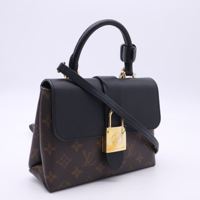 LOUIS VUITTON ルイ・ヴィトン モノグラム ロッキーBB M44141 2wayハンドバッグ ブラウン ベージュ ブラック コーティングキャンバス レザー レディース