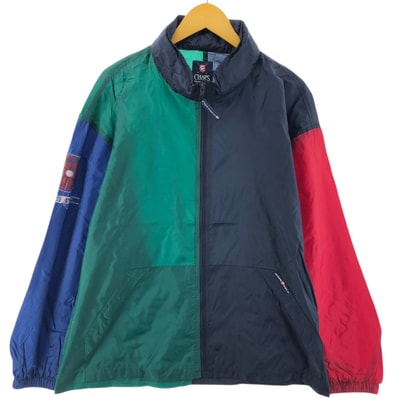 古着 90年代 ラルフローレン Ralph Lauren CHAPS GOLF リップストップ クレイジーパターン ナイロンジャケット メンズXL相当 ヴィンテージ/eaa527308