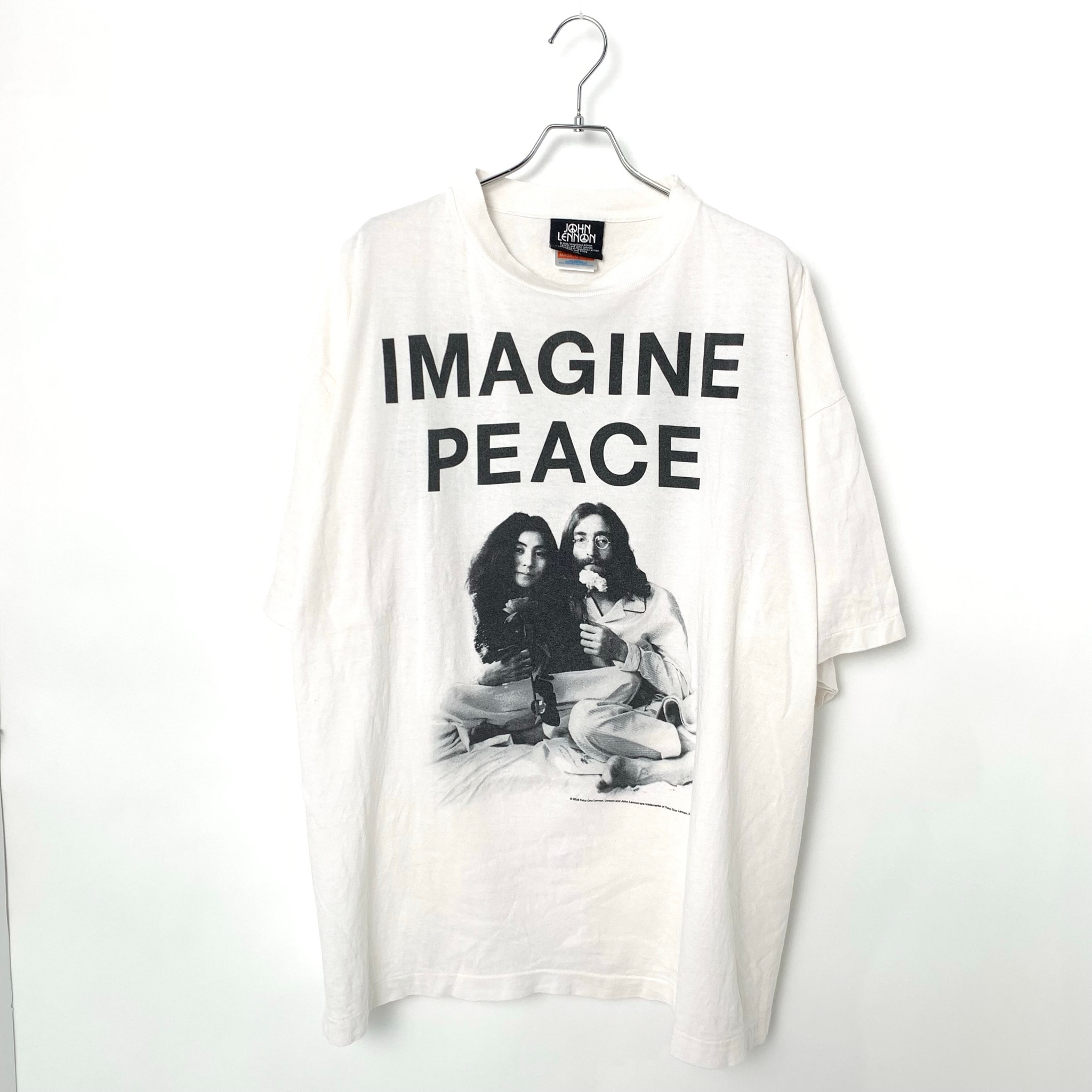 SAINT Mxxxxxx x John Lennon JL SS T-Shirt Imagine Peace "White"