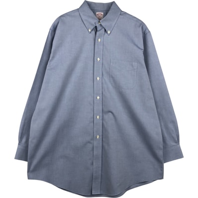 古着 ブルックスブラザーズ Brooks Brothers 346 REGULAR FIT 長袖 ボタンダウンシャツ メンズL相当/eaa614724