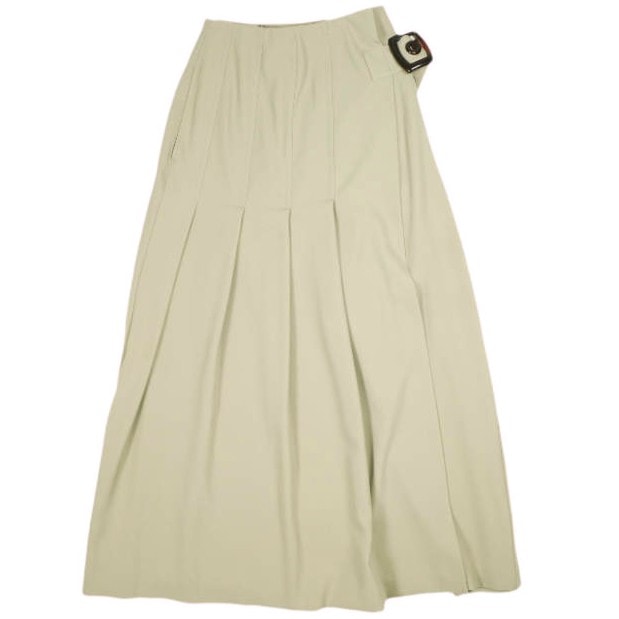 maturely マチュアリー Super Kilt Maxi Skirt スーパーキルトマキシスカート 13-27-0413-391 ONE SIZE ベージュ BEAMS ロング プリーツ 巻き ボトムス g25488