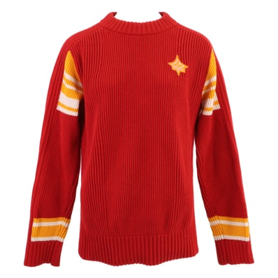 ルイヴィトン 国内正規 23SS RW231W SP1 FOKL06 カシミヤxナイロン ロゴパッチ リブニットプルオーバー S
