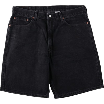古着 リーバイス Levi's 550 RELAXED FIT ブラックデニムショーツ ショートパンツ メンズw38相当/eaa656872