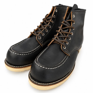 RED WING レッドウィング 9874 四角犬タグ 6inch Classic Moc クラシック モックトゥブーツ Black Klondike US10.5E【極上美品】【中古】