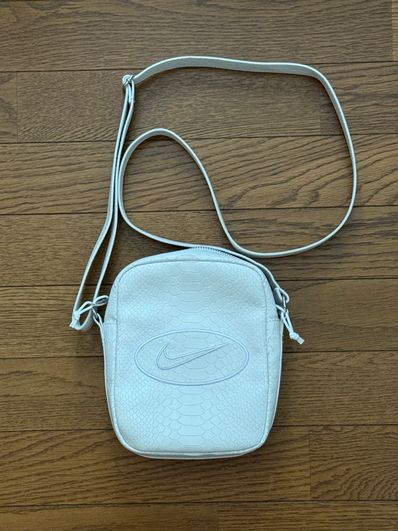 Supreme x Nike Leather Shoulder Bag "White" HJ7964-121