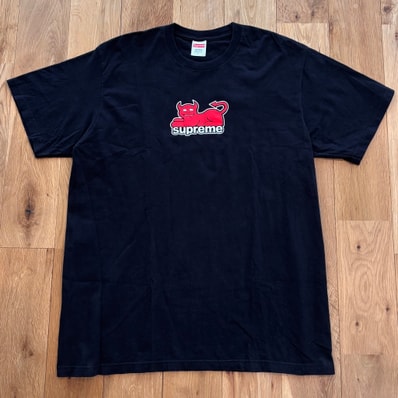 Supreme x Toy Machine Devil Cat Tee "Black"