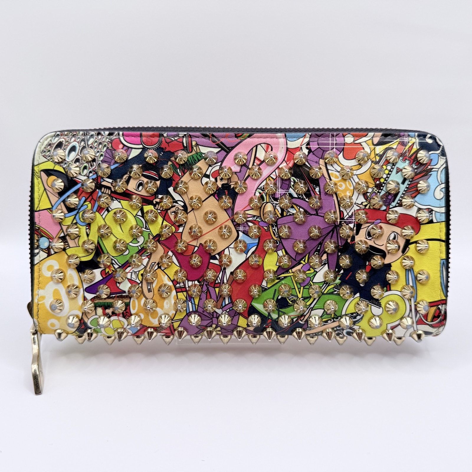 C (やや傷や汚れあり)】クリスチャンルブタン 長財布 レディースの古着