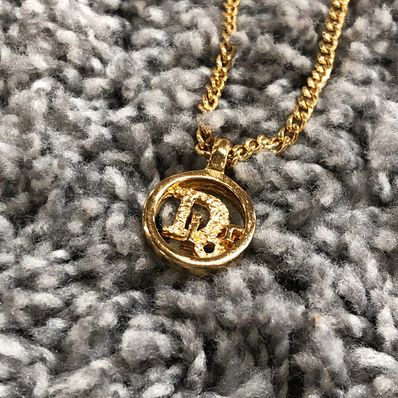 ディオール メダルロゴ/ヴィンテージ/ネックレス ラウンドネックレス