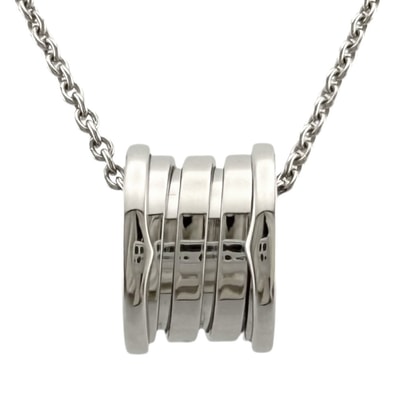 ブルガリ B-ZERO.1 ビーゼロワン ネックレス 18金 K18ホワイトゴールド レディース BVLGARI 中古