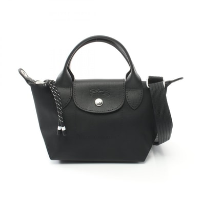 ロンシャン Longchamp ル プリアージュ エナジー XS ハンドバッグ バッグ キャンバス レザー レディース ブラック系 L1500HSR001 【新品】