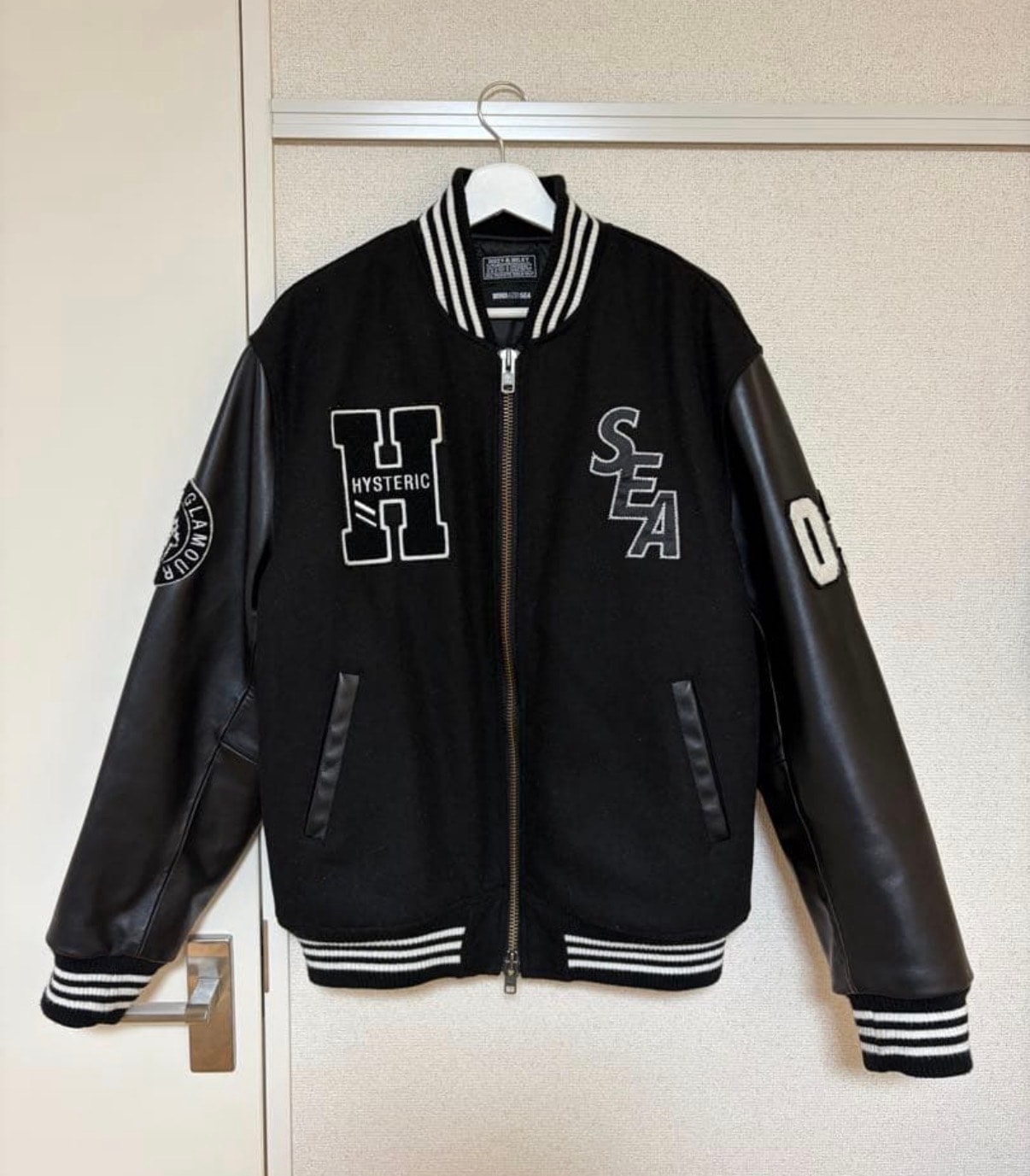 WIND AND SEA x HYSTERIC GLAMOUR Stadium Jumper "Black"