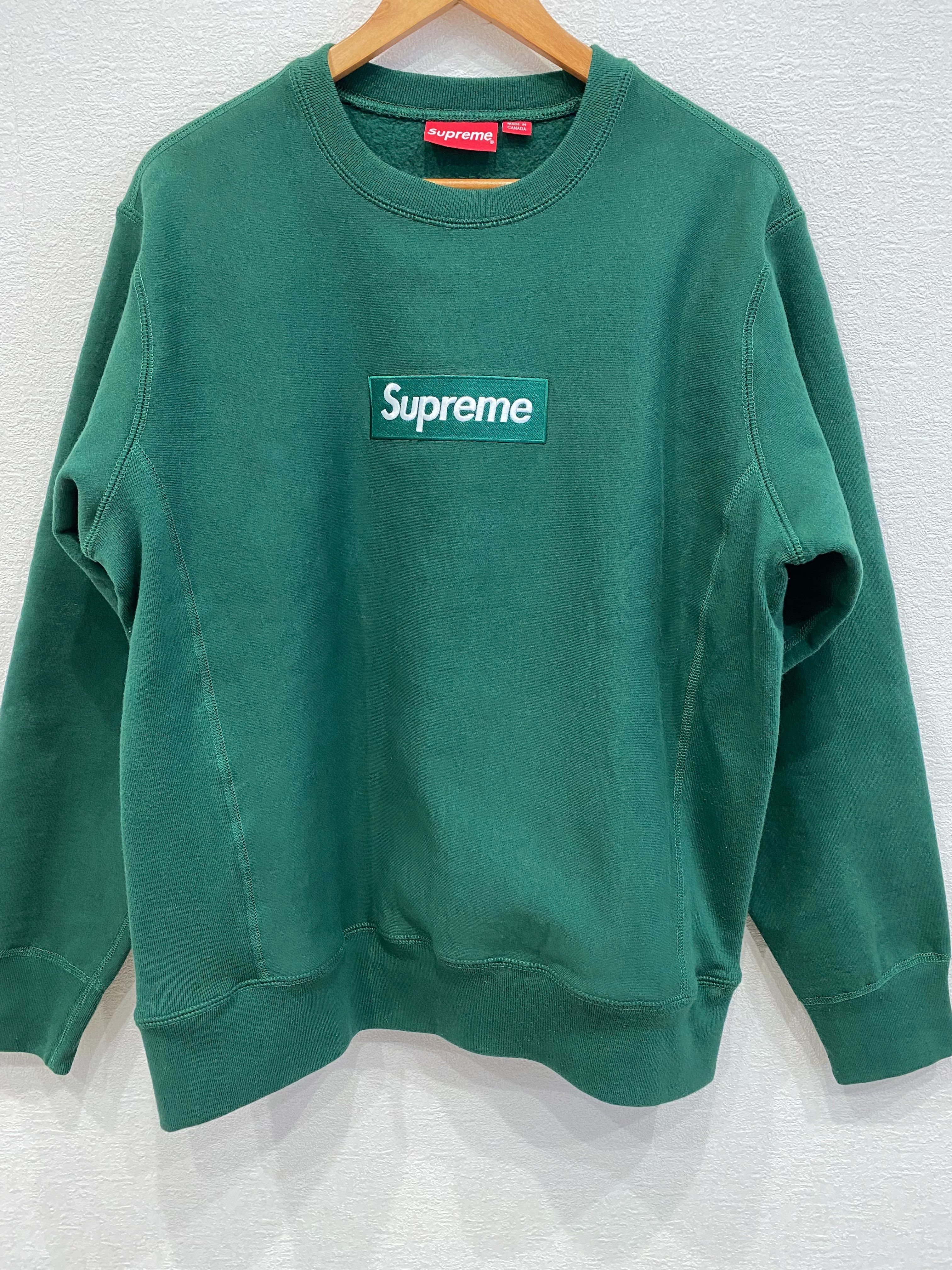 Supreme Box Logo Crewneck Sweatshirt "Green" (18FW)