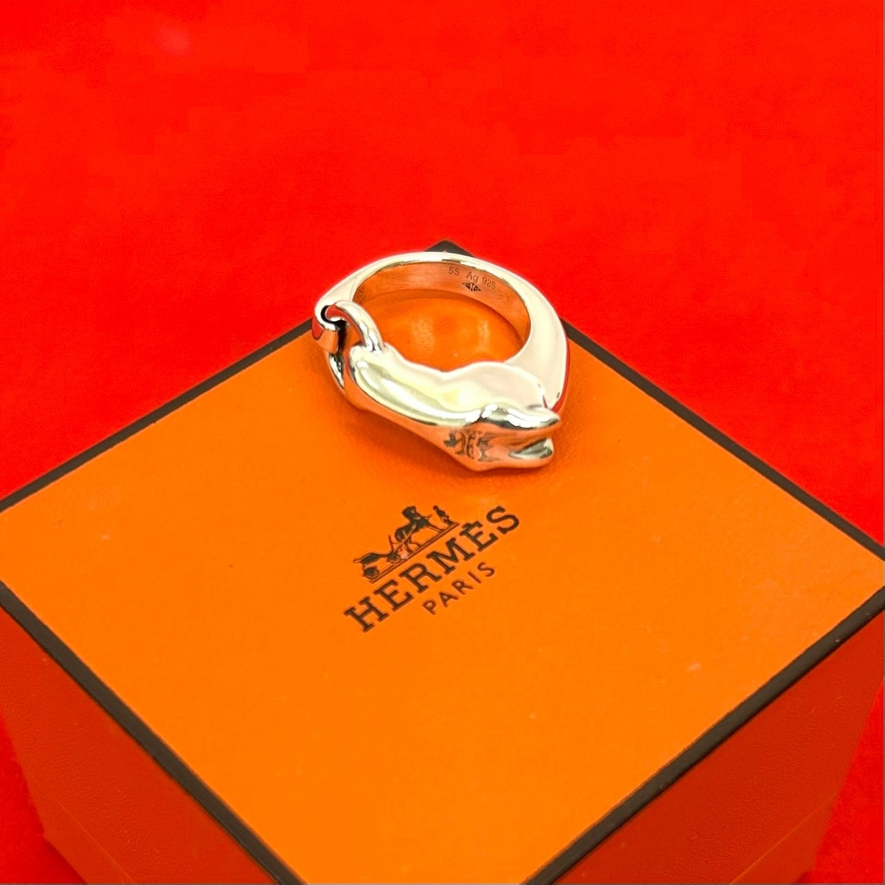 HERMES エルメス ギャロップ リング シルバー925 リング・指輪 14号 シルバー
 70616