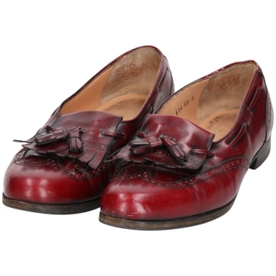 古着 フェラガモ Salvatore Ferragamo キルト ウイングチップ タッセルローファー イタリア製 10D メンズ28.0cm相当/saa014487