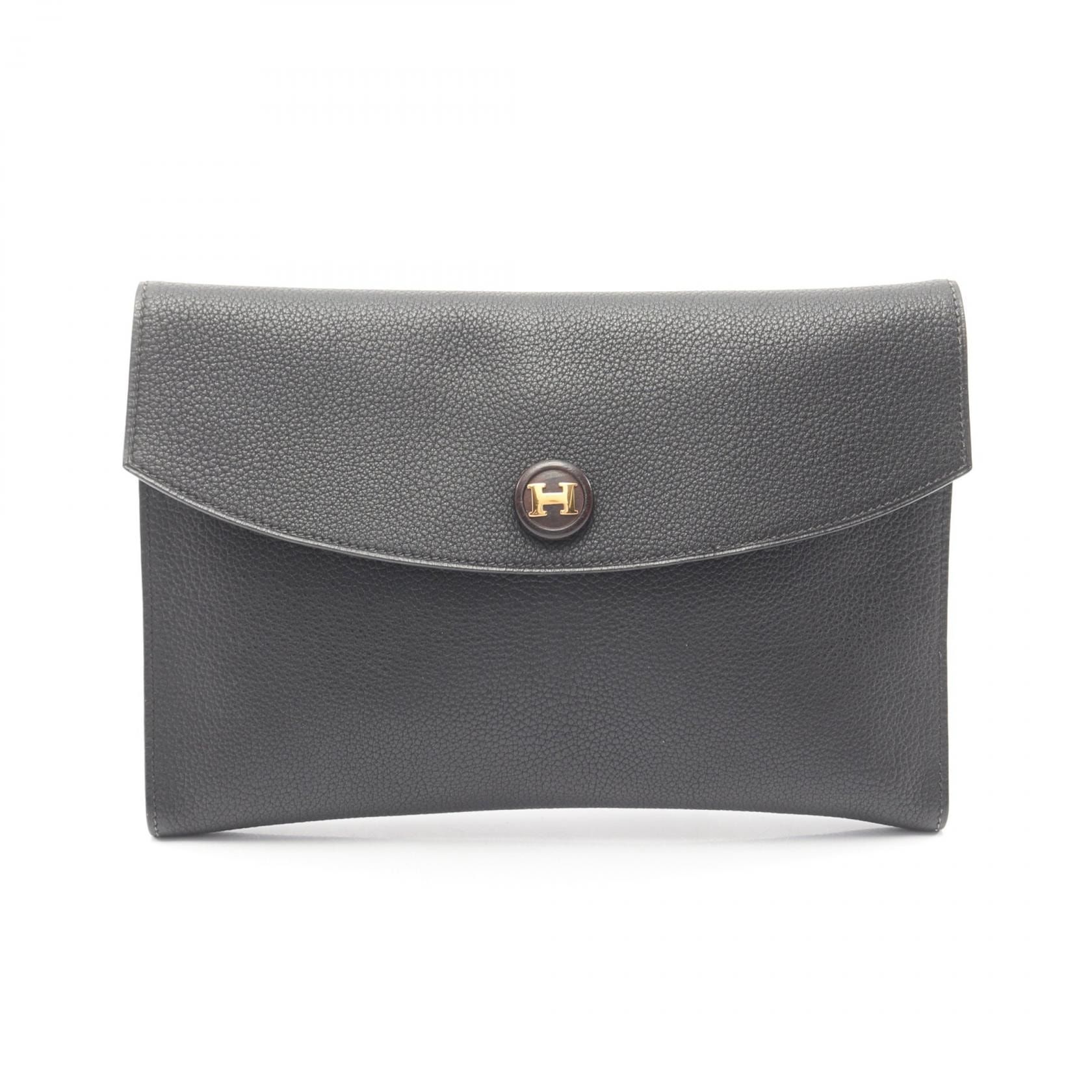 エルメス HERMES ポシェット リオ セカンドバッグ クラッチバッグ バッグ トゴ トゴ □C刻印(1999年製造) レディース ブラック系 【中古】