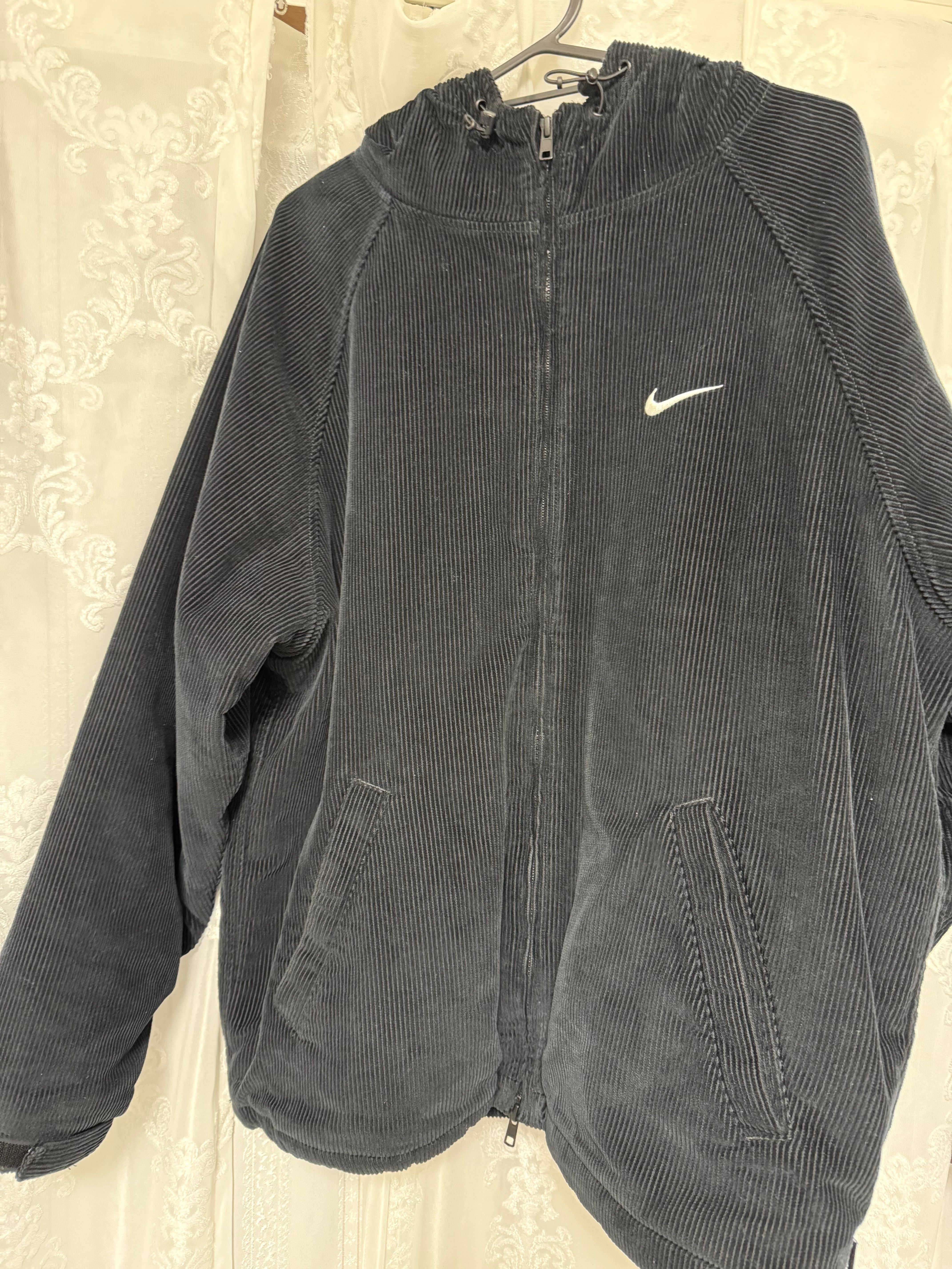Supreme / Nike Arc Corduroy Hooded Jacket "Black"