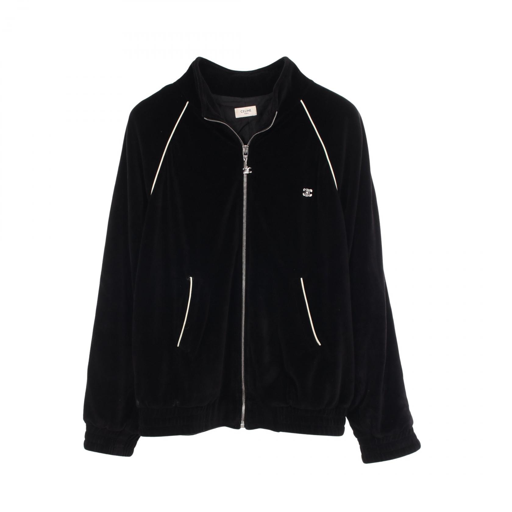 セリーヌ CELINE トリオンフ 衣料品 アウター コットン ナイロン メンズ ブラック系 【中古】