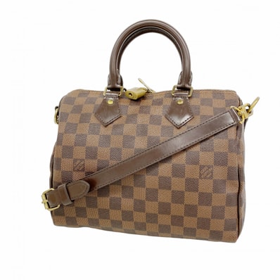 【6dc3442】ルイヴィトン ハンドバッグ ダミエ スピーディバンドリエール25 N40575 エベヌ 2wayバッグ【中古】レディース