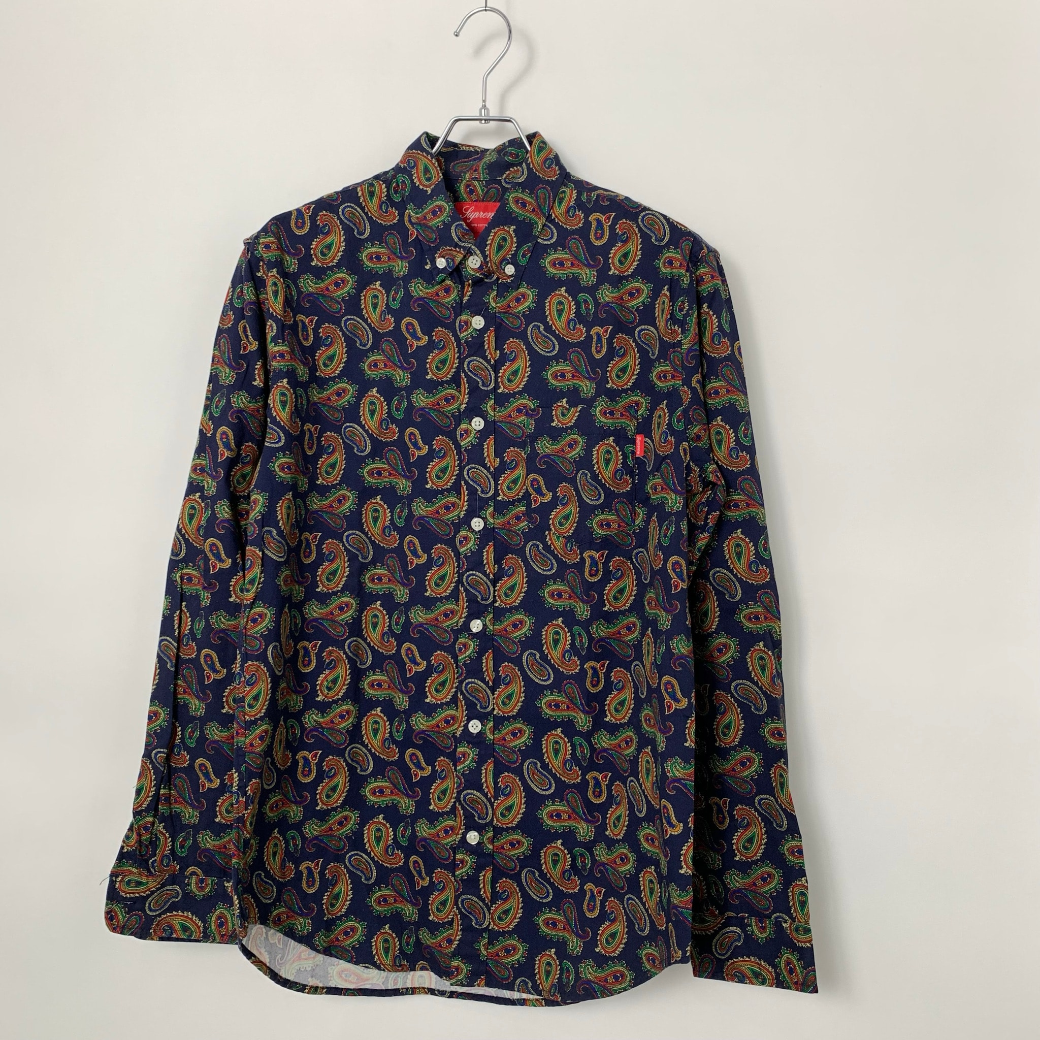 Supreme Paisley Flannel Shirt "Navy"