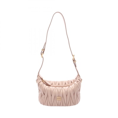 ミュウ ミュウ Miu Miu マテラッセ ショルダーバッグ バッグ レザー レディース ピンク系 5BP100AN88F0236 【新品】