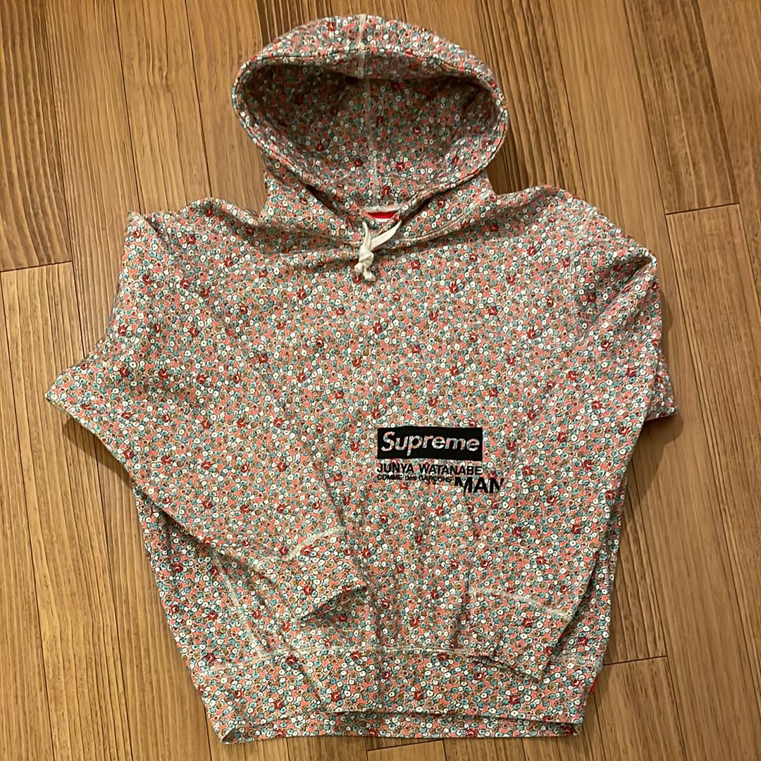 Supreme / JUNYA WATANABE COMME des GARCONS MAN Hooded Sweatshirt "Pink Flowers"