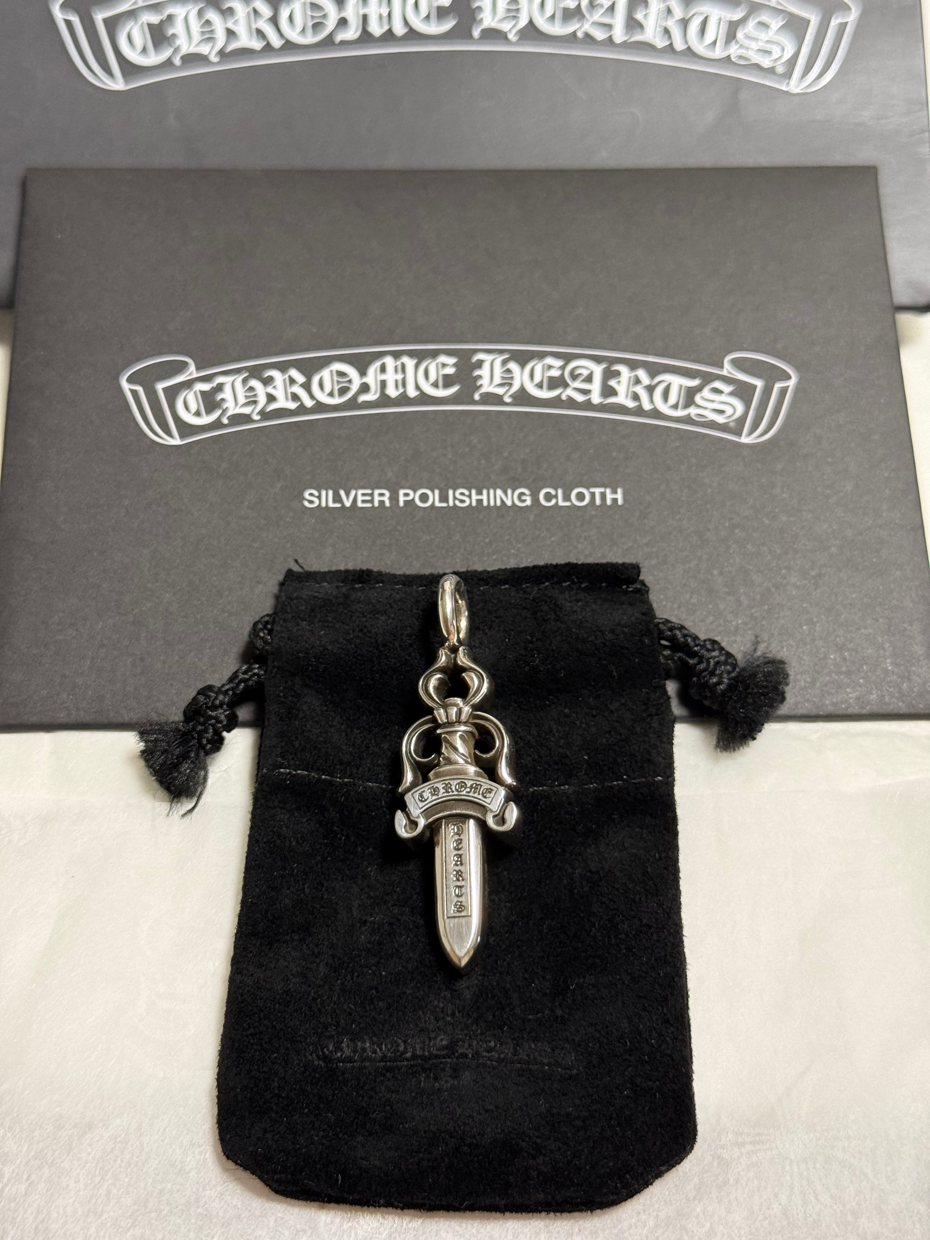 Chrome Hearts Double Dagger Pendant "Silver"