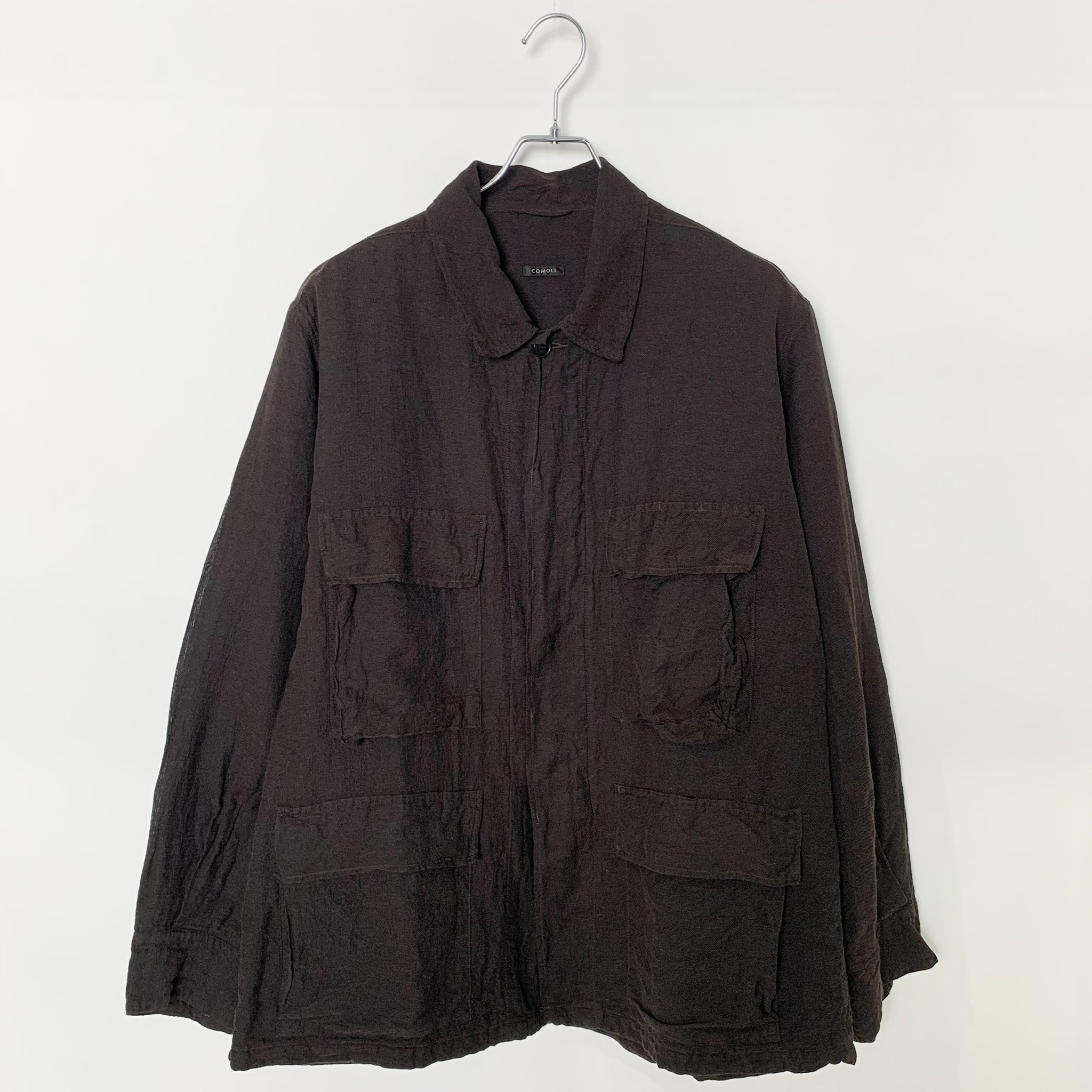 COMOLI Silk Cotton B.D.U. Jacket "Brown"