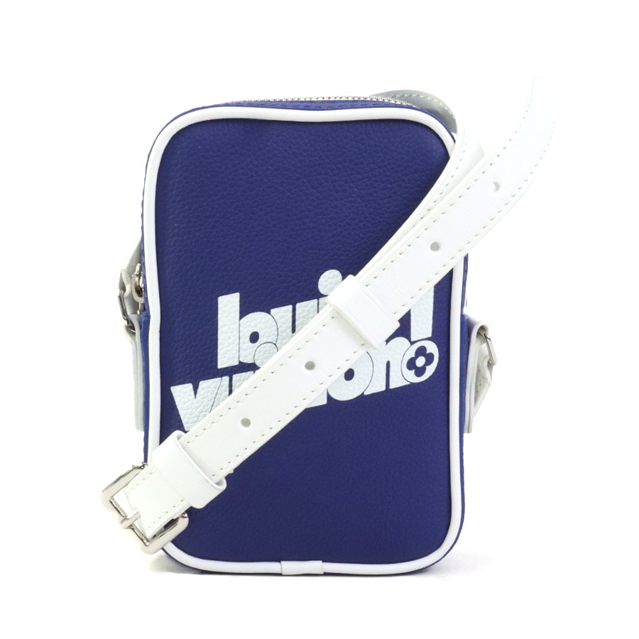 ルイ ヴィトン LOUIS VUITTON ショルダーバッグ エブリデイLV ダヌーヴPPM レザー ブルー×ホワイト ユニセックス M45893【中古】 90139a