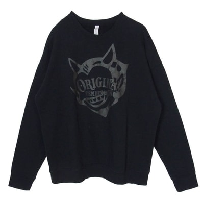 TENDERLOIN テンダーロイン スポンジ フリース PFP クルー スウェット ブラック系 L【中古】