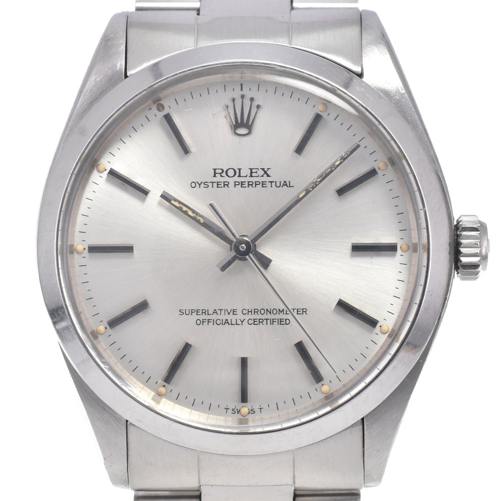 ロレックス ROLEX 1002 ヴィンテージ オイスターパーペチュアル ノンデイト Cal.1570 シルバー 自動巻き メンズ 腕時計 J#147004