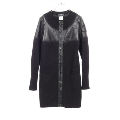 シャネル CHANEL ココマーク 衣料品 アウター ウール ラムスキン(羊革) レディース ブラック系 P44562 【中古】