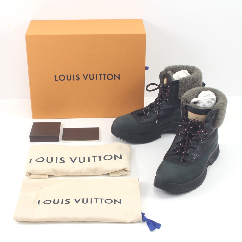 $$ LOUIS VUITTON ルイヴィトン ショートブーツ サイズ7(26cm) FD0156