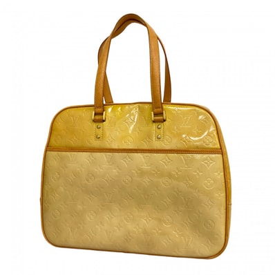 【6da0711】ルイヴィトン ショルダーバッグ ヴェルニ サットン M91139 ベージュ【中古】レディース