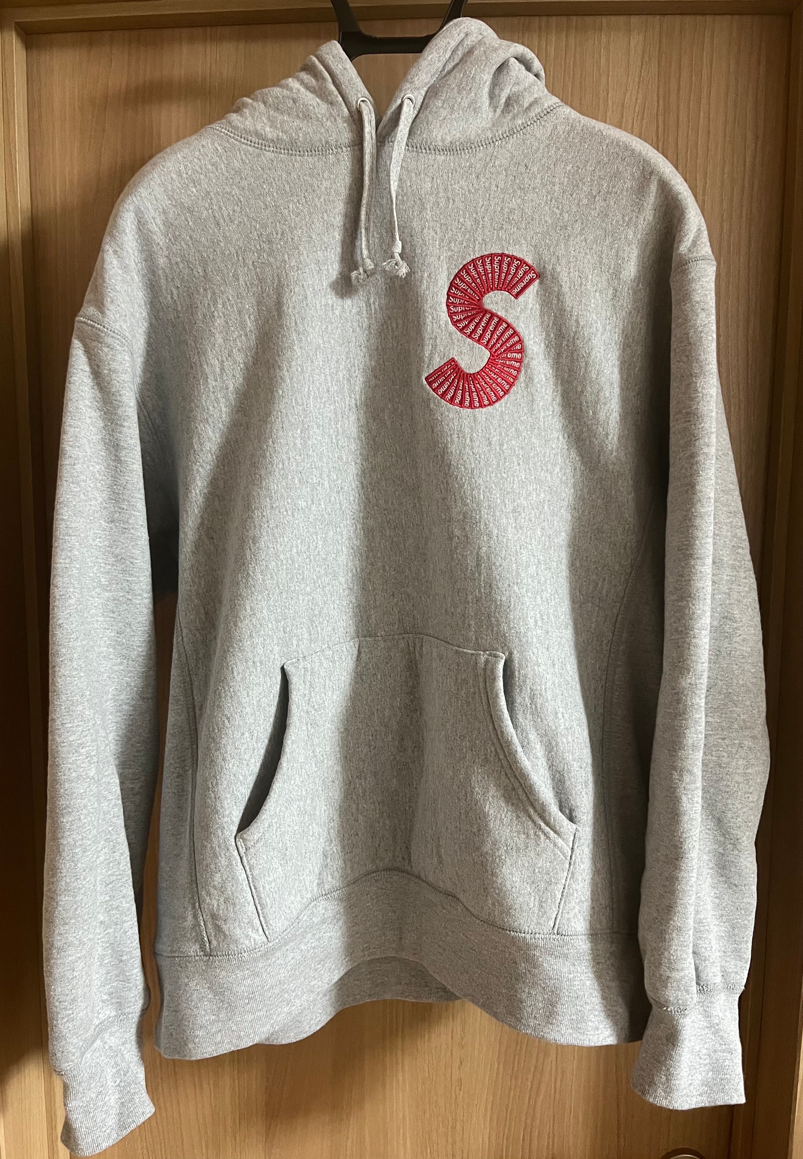 Supreme S Logo Hooded Sweatshirt "Heather Grey" (20FW)