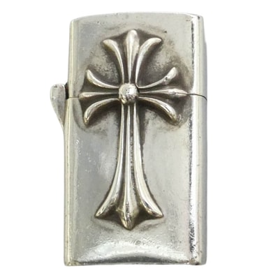 Chrome Hearts Zippo Narrow Zippo Writer V1 / CH Cross S "Silver"